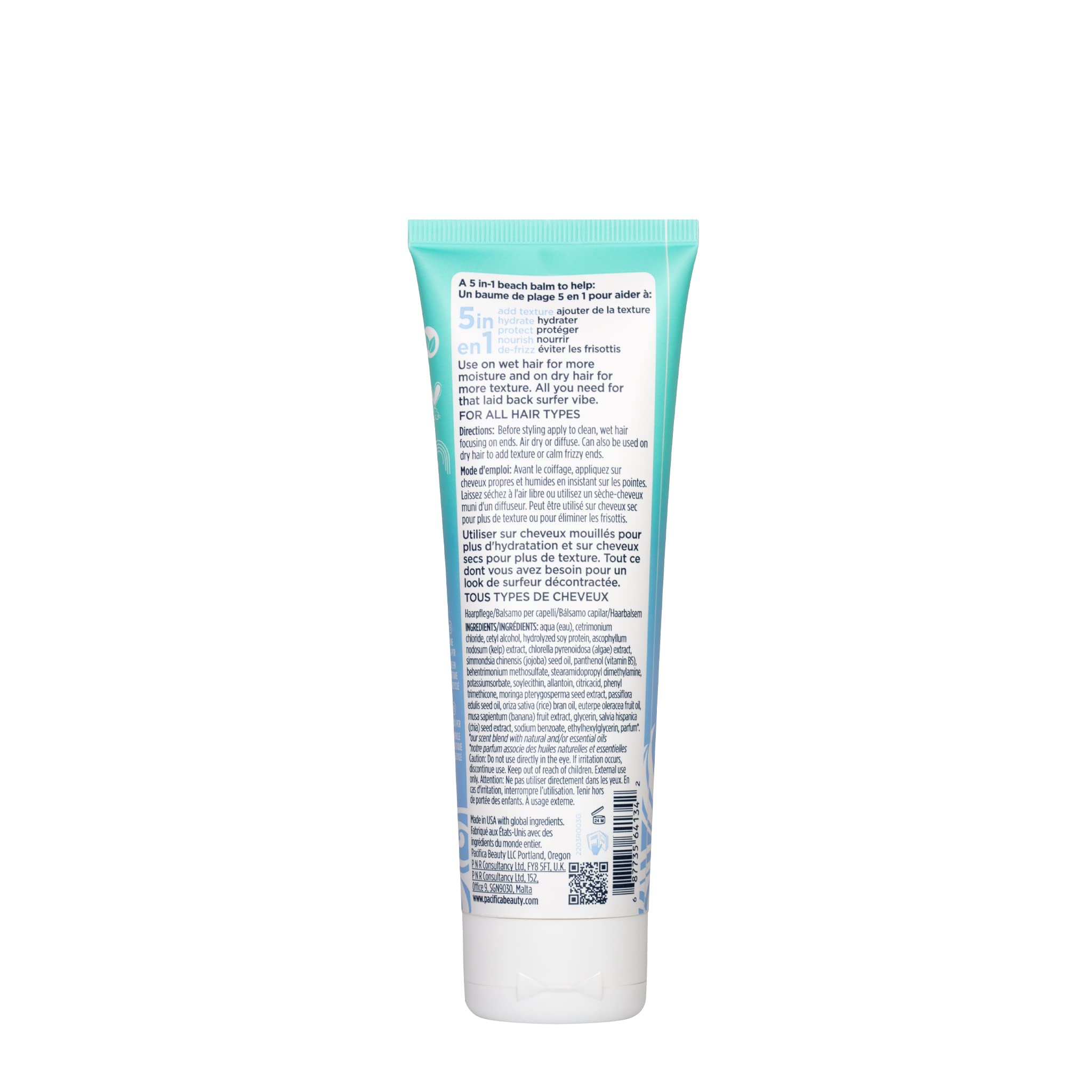 Pacifica Beauty Salty Waves Beach Hair Balm, 4 Fluid Ounce